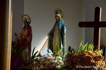 Caserones Bajo procesiona a sus patronos (Foto Francisco Javier Santana)